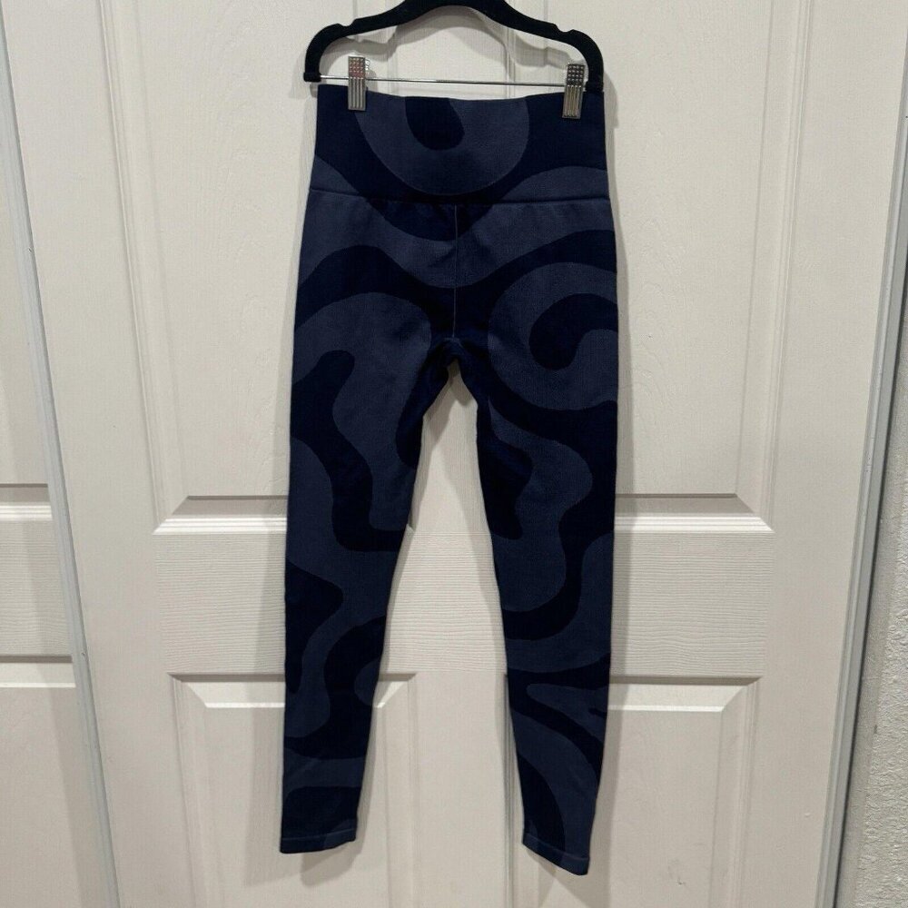 Fabletics High-Waisted Seamless Blue Swirl Leggings Women’s Size Small S - Picture 2 of 7